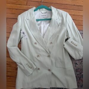 BABATON 'Samuel' Double Breasted Aqua Essence Blazer (mint green) Size 6. NWT